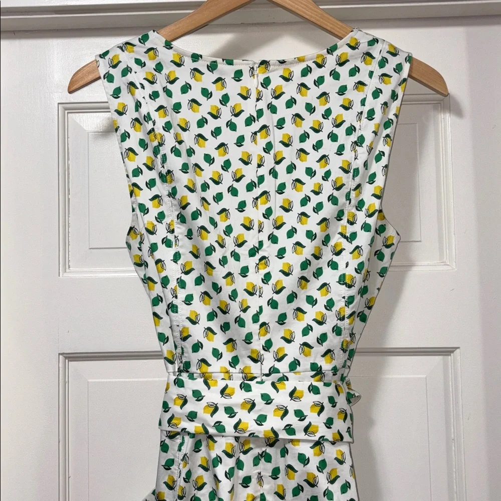 Boden Lemon Lime print Mischa dress - Picture 4 of 8